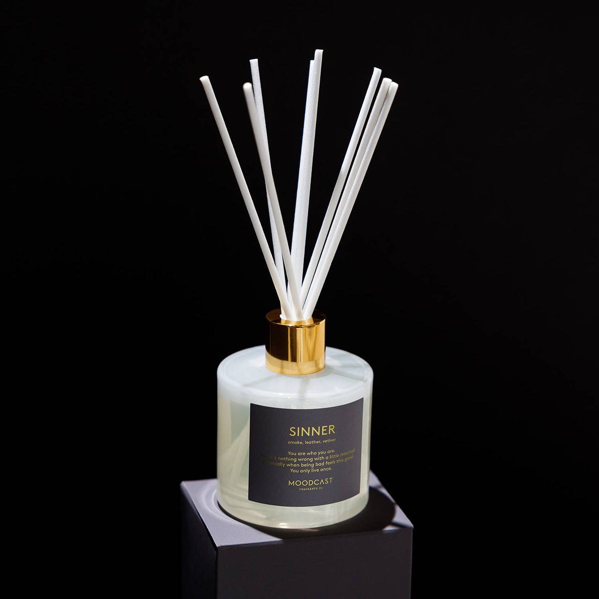 Moodcast Reed Diffuser | Persona | Sinner | 3.4 oz Glass Jar