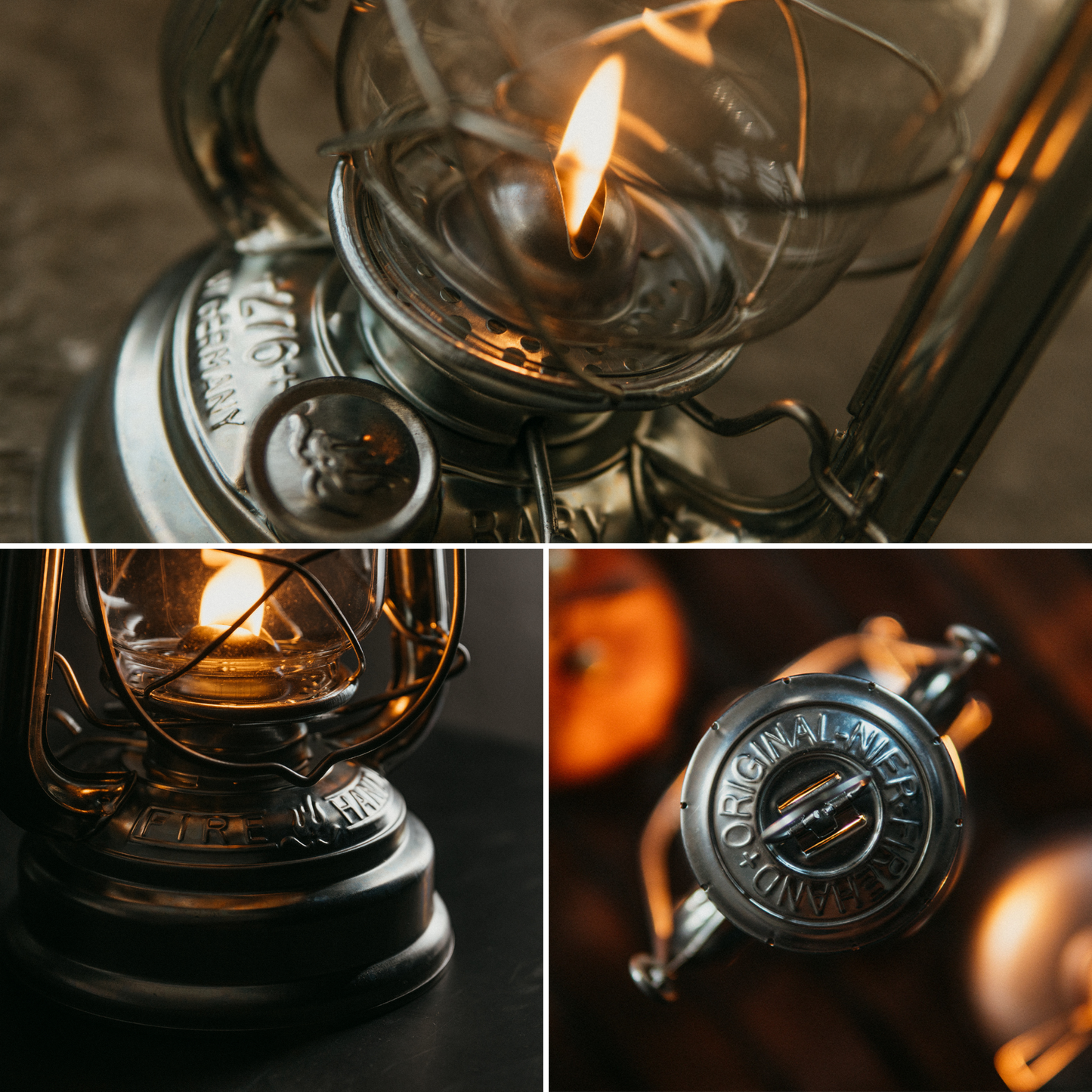 Portable Vintage Style Oil Lamp