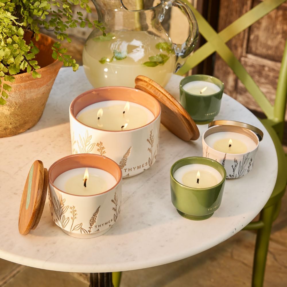 Thymes Outdoor Oasis Large Candle 26Oz - Citronella Grove