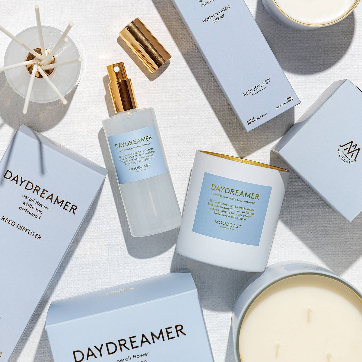 Moodcast Reed Diffuser | Persona | Daydreamer | 3.4 oz Glass Jar