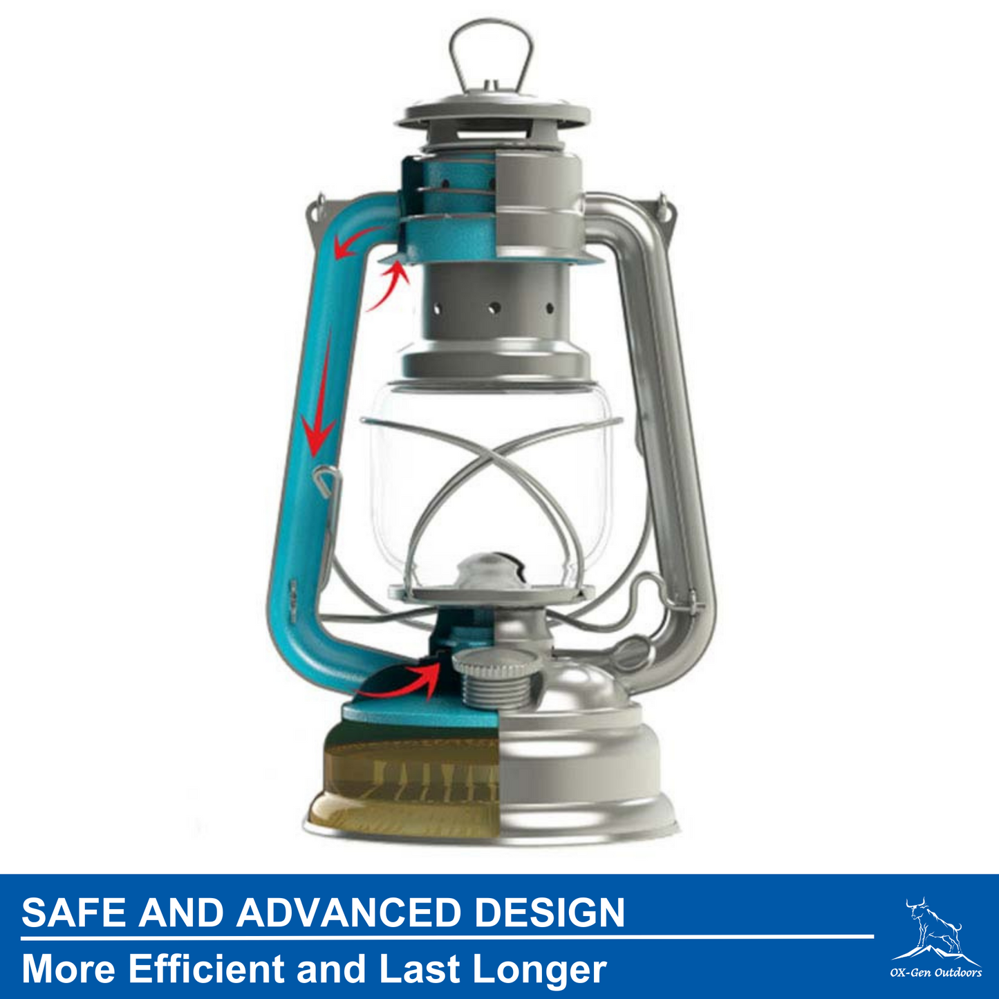 Portable Vintage Style Oil Lamp