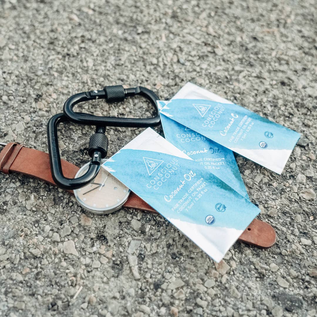 Conscious Coconut 100% Organic Coconut Oil Packets