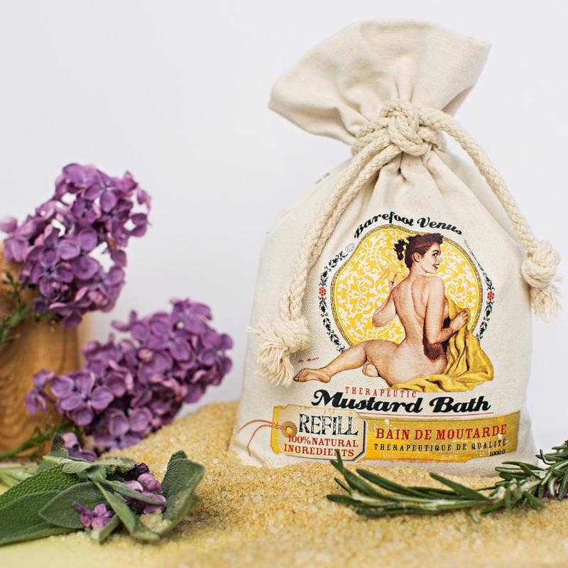 Barefoot Venus Mustard Bath Soak | 100% Natural