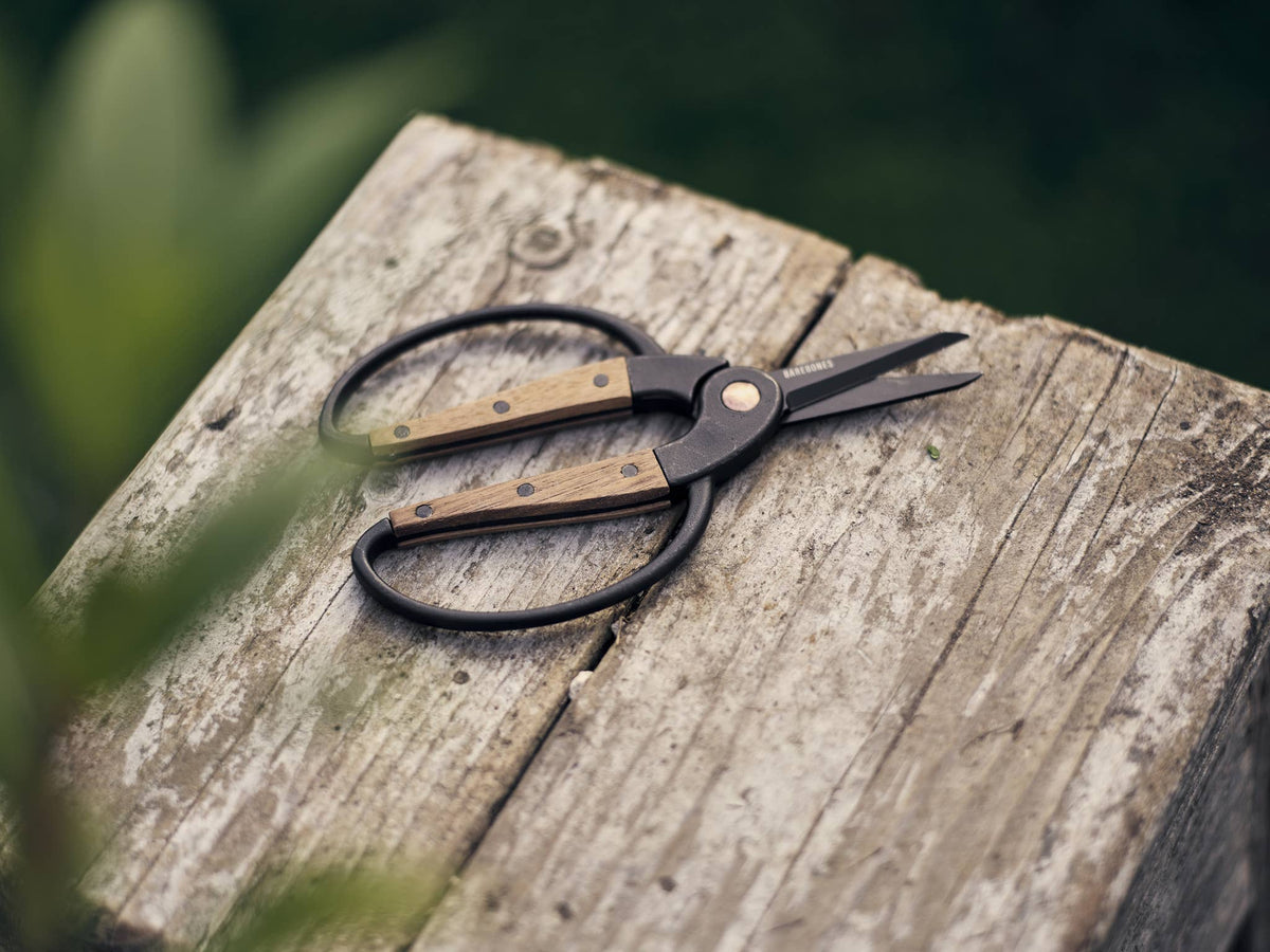 Barebones Garden Scissors | Walnut Wood
