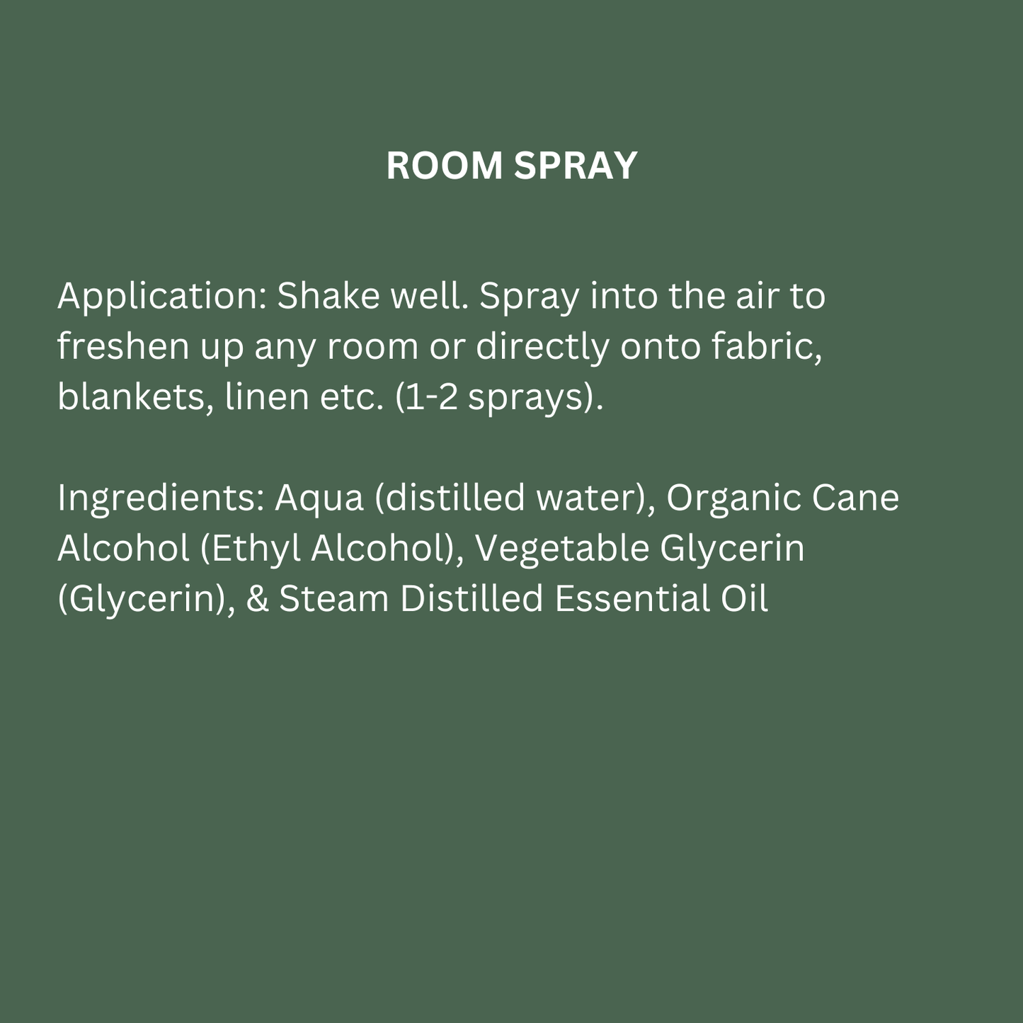 Room Spray- White Sage (2oz)