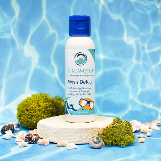 Stream2Sea Mask Defog | Antifog For Swim Goggles, Snorkel, Dive Mask 2fl oz