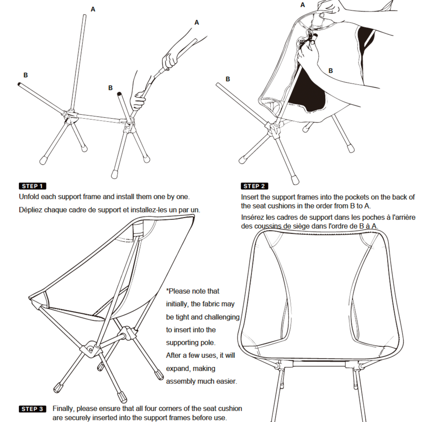 Ultralight Foldable Camping Chair with Portable Storage Bag (Aluminum)