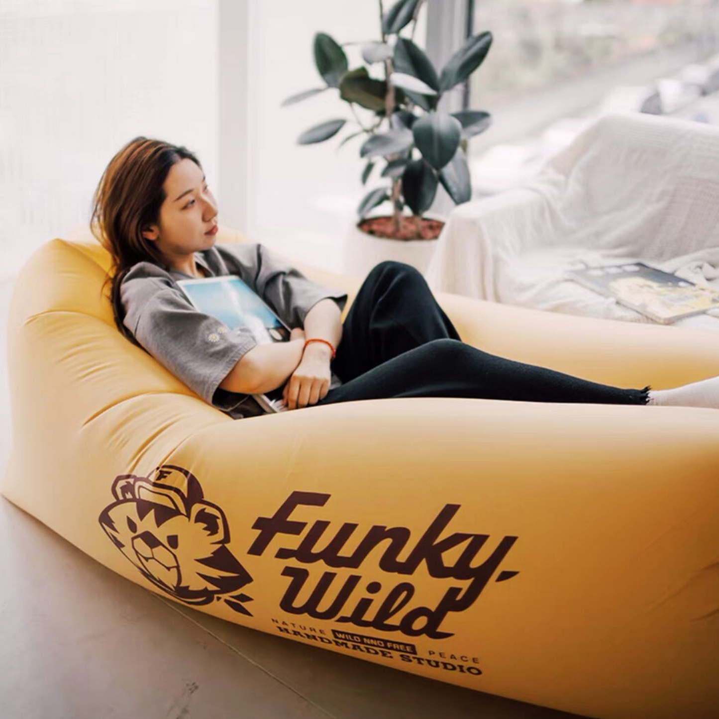 Inflatable Sofa Air Lounger for Outdoor and Indoor