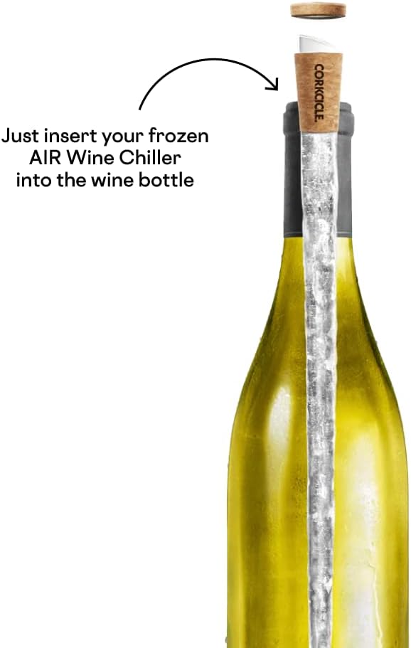 Corkcicle Air 4-in-1 Iceless Wine Chiller with Aerator, Pourer and Stopper