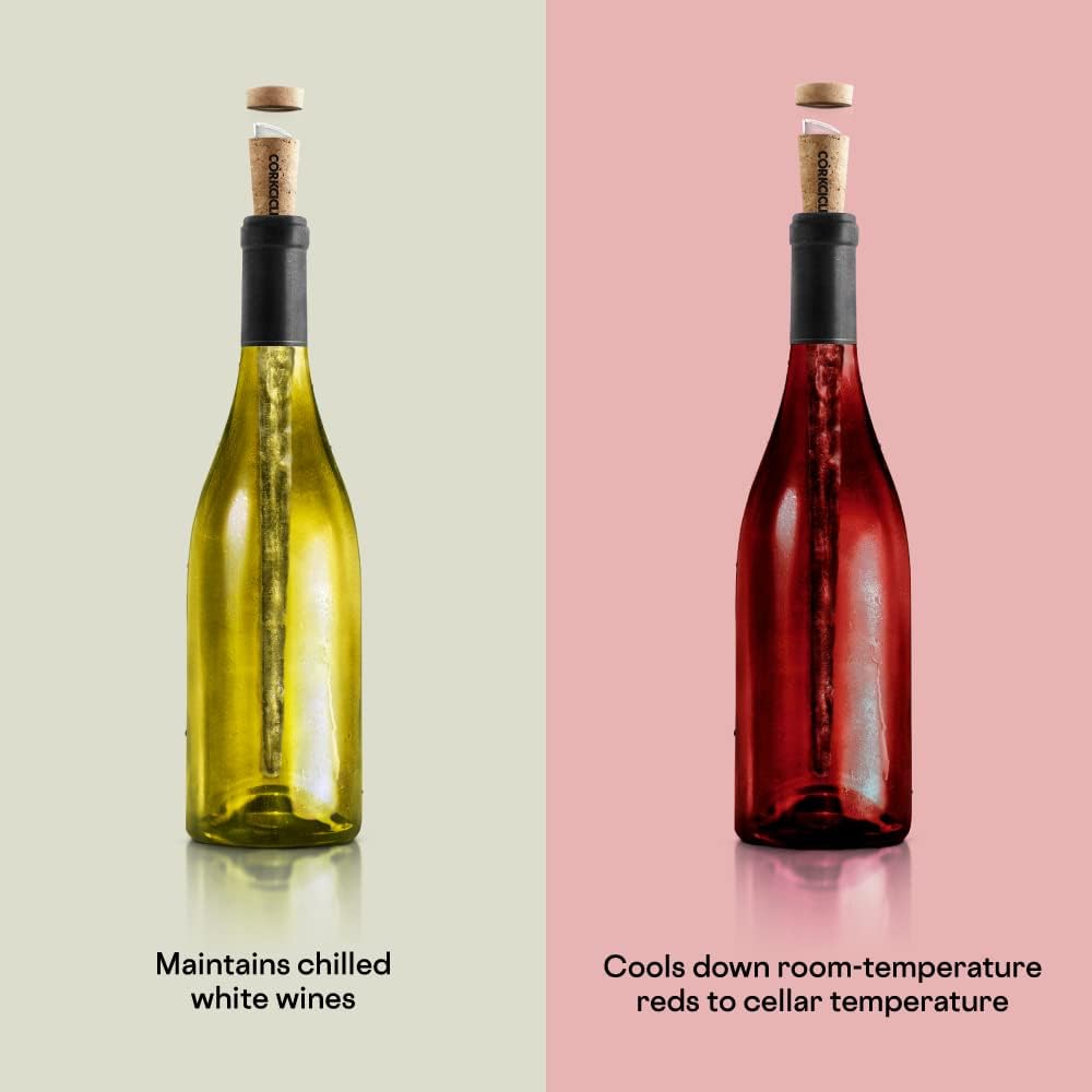 Corkcicle Air 4-in-1 Iceless Wine Chiller with Aerator, Pourer and Stopper