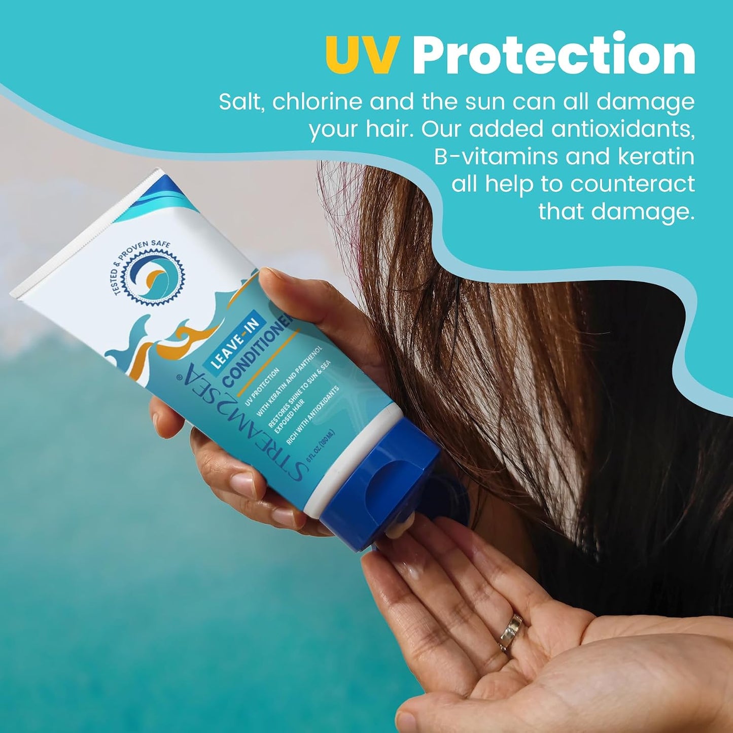 Stream2Sea Leave-in Conditioner | Reef Safe | Detangles | 6 Fl oz