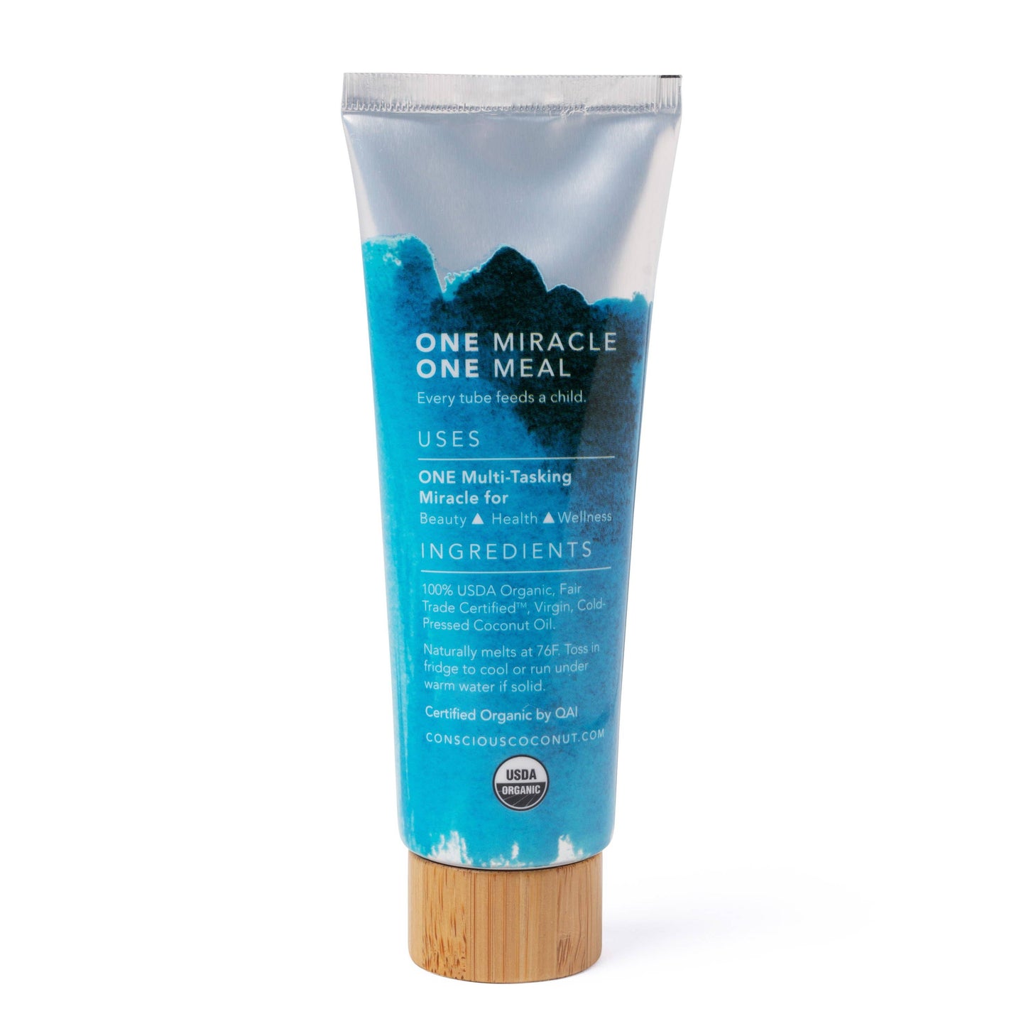 Conscious Coconut Travel-Ready Coconut Oil Tube | 3.4oz