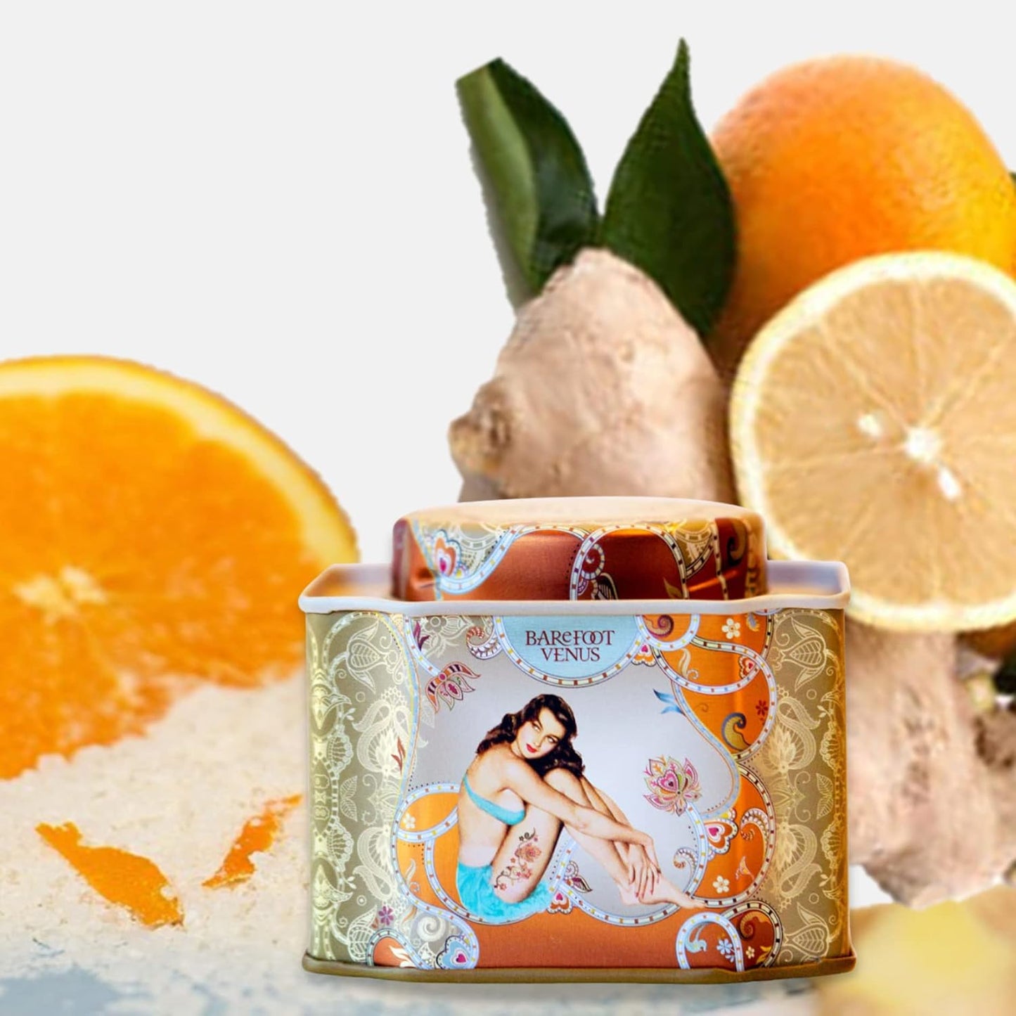 Barefoot Venus 100% Natural Bath Soak | 200g Tin | Coconut | Vanilla | Maple | Ruby | Apricot