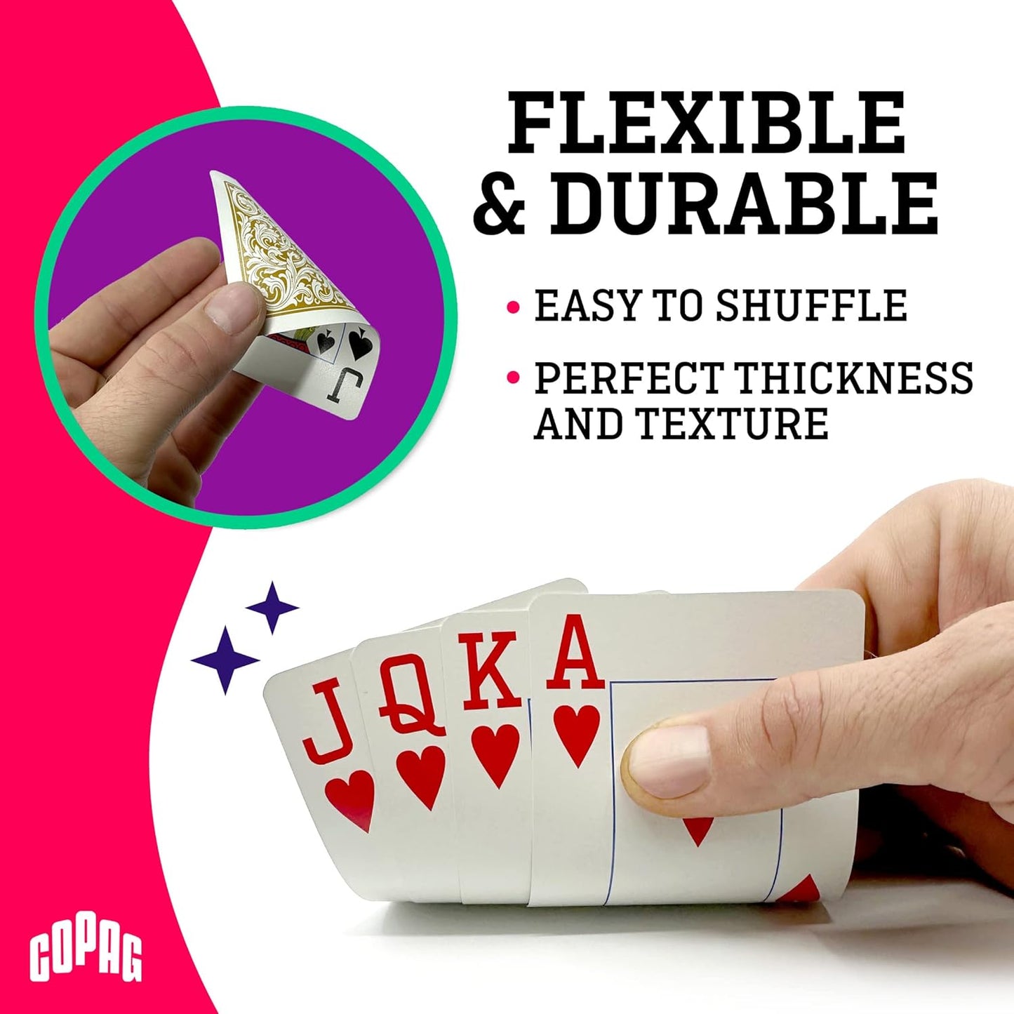 Copag Elite 100% Plastic Standard Size Jumbo Index Playing Cards