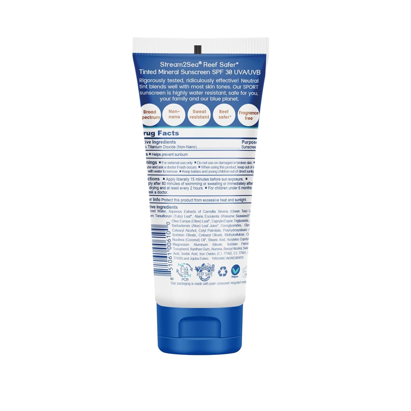 Stream2Sea Water Sport Mineral-Based Sunscreen | SPF 30