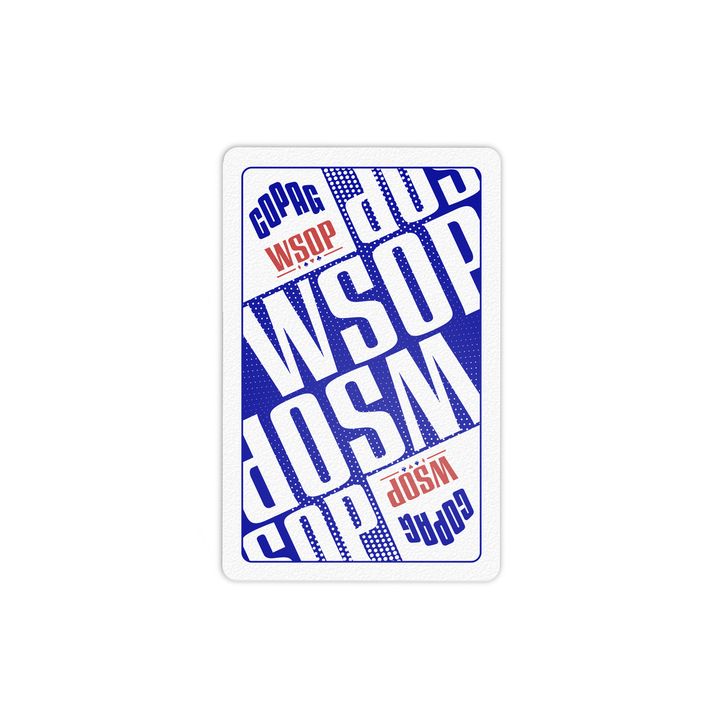 Copag WSOP 2025 Main Event 100% Plastic Playing Cards - Narrow Size (Bridge) Regular Index Red/Blue- Double Deck