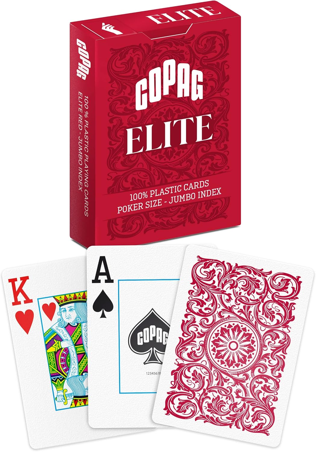 Copag Elite 100% Plastic Standard Size Jumbo Index Playing Cards