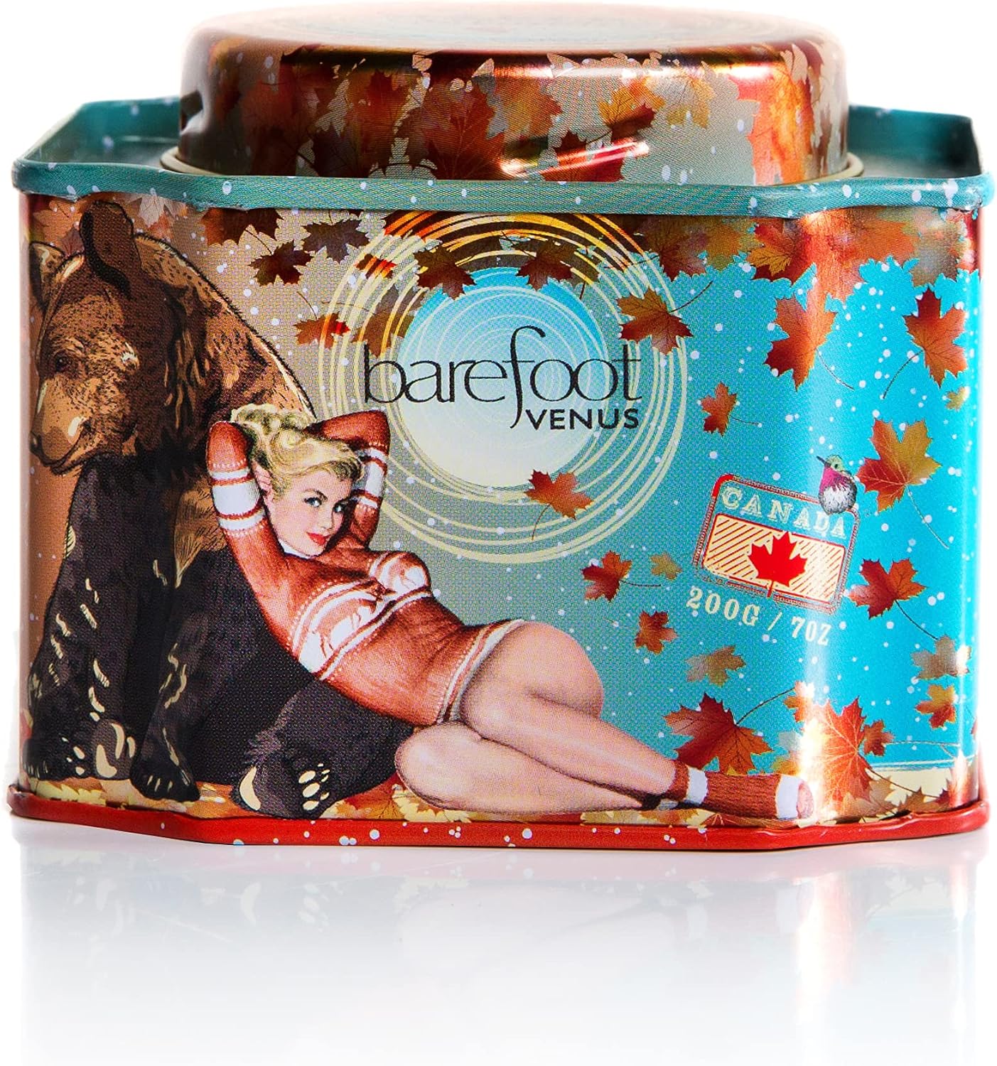 Barefoot Venus 100% Natural Bath Soak | 200g Tin | Coconut | Vanilla | Maple | Ruby | Apricot