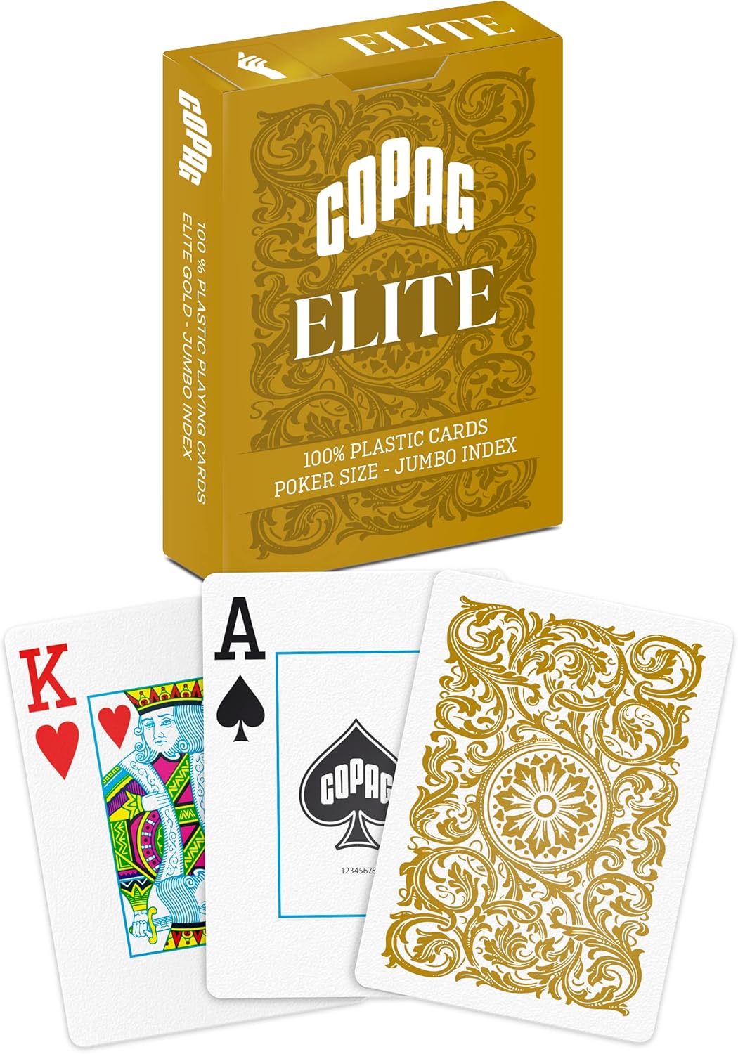 Copag Elite 100% Plastic Standard Size Jumbo Index Playing Cards