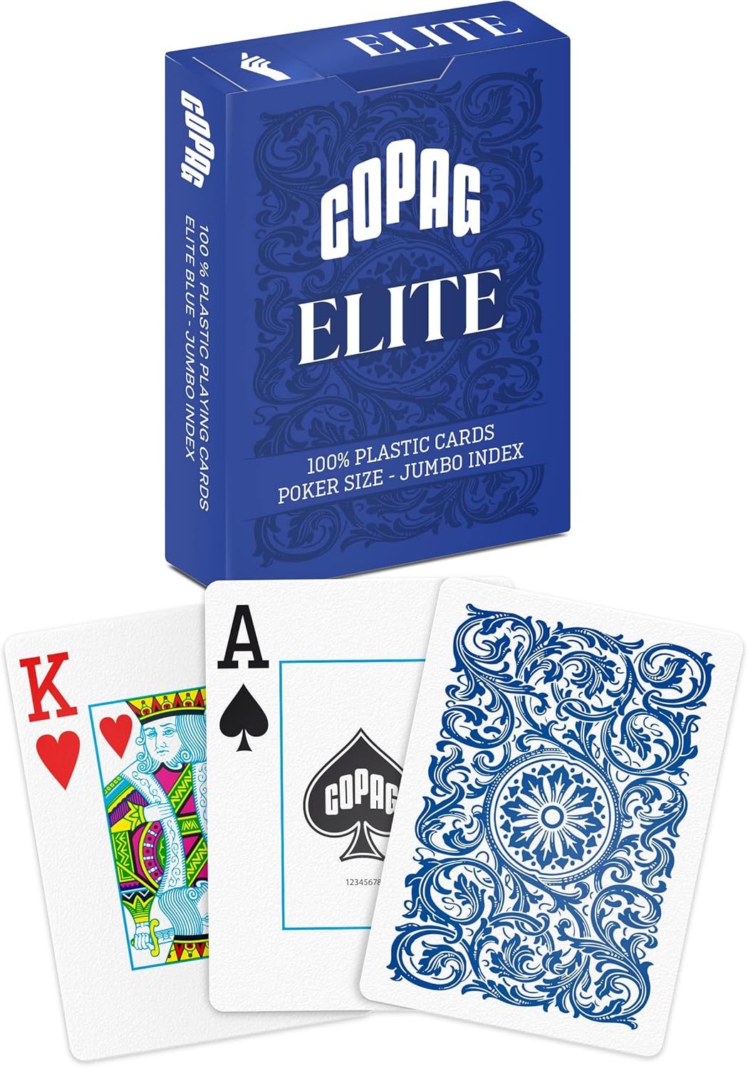 Copag Elite 100% Plastic Standard Size Jumbo Index Playing Cards