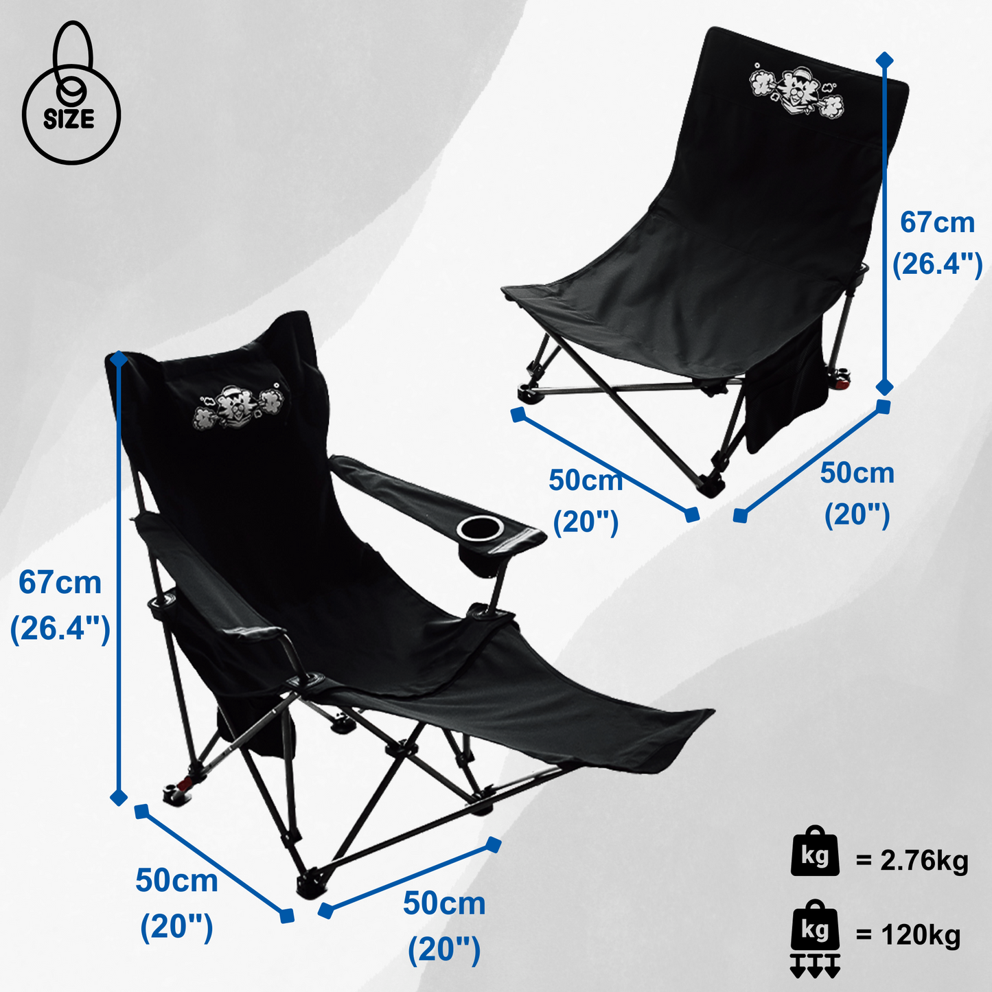 Lightweight Foldable Lounge Chair for Office, Balcony, Home and Outdoors