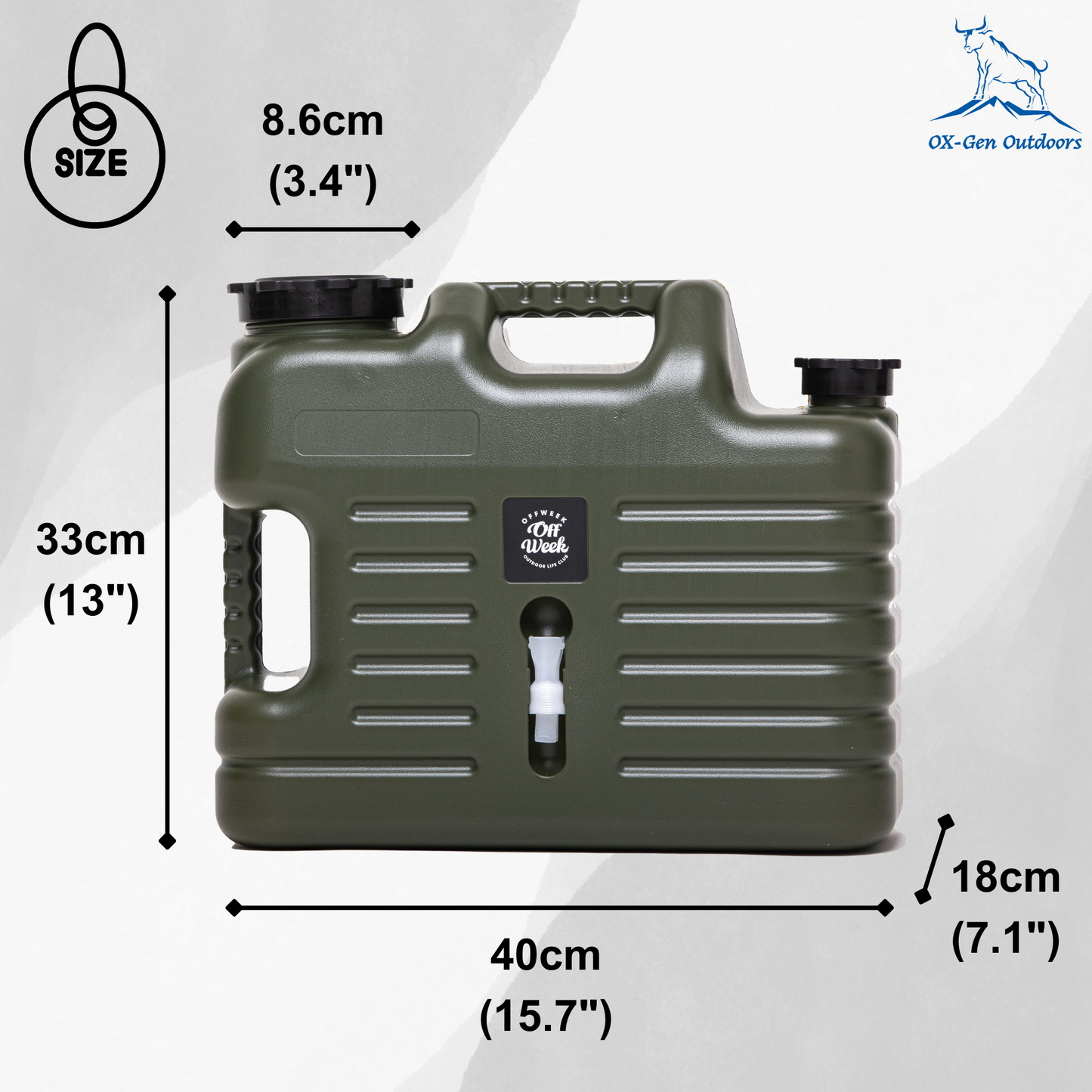 Portable 18.5L Heavy Duty Water Container