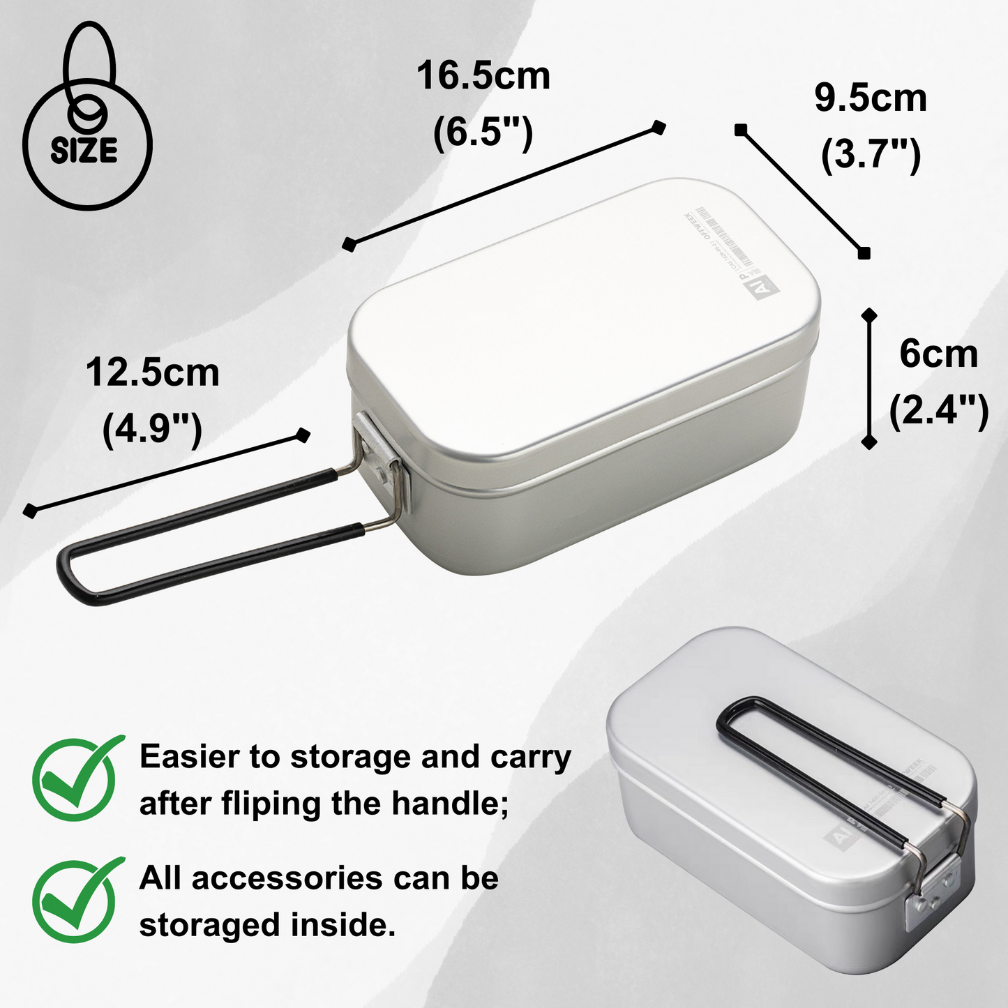 Ultralight Multi-Function Lunch Box Set (Aluminum)