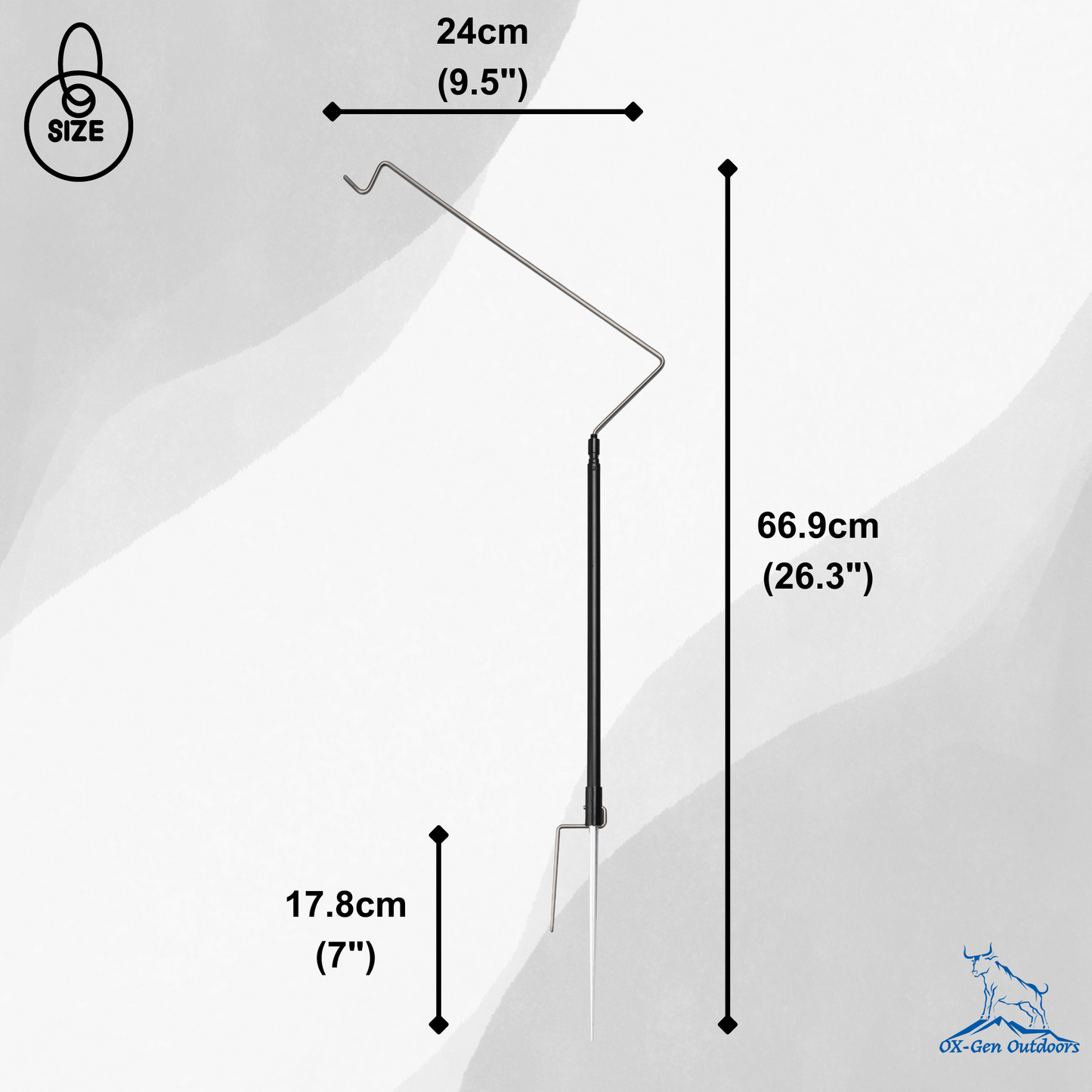 Ultralight Titanium Lantern Stand Lamp Holder