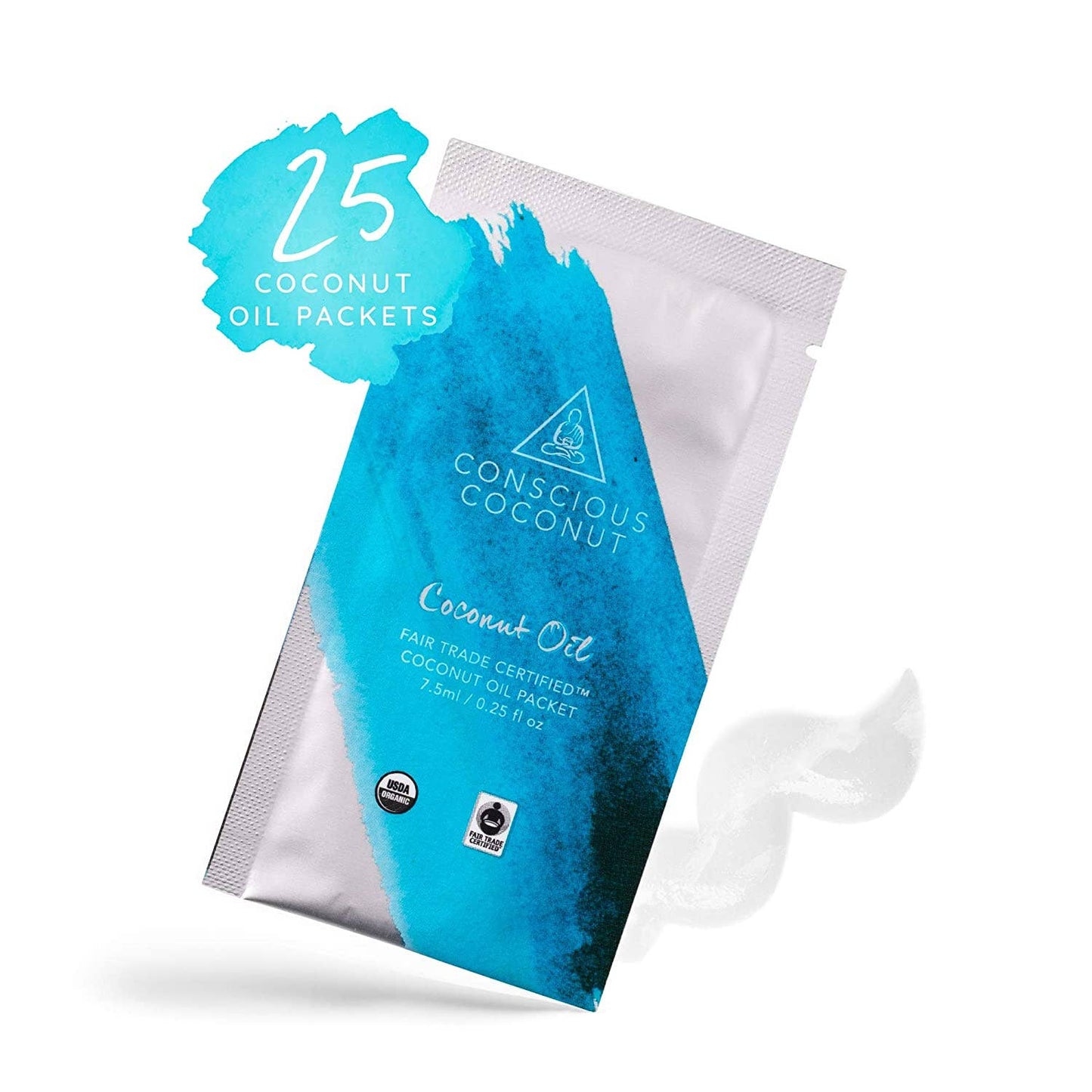 Conscious Coconut 100% Organic Coconut Oil Packets