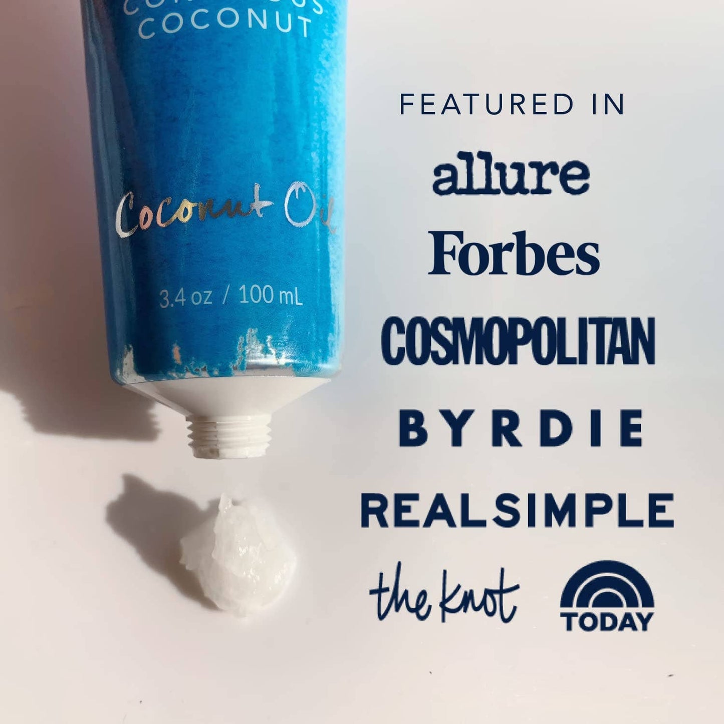 Conscious Coconut Travel-Ready Coconut Oil Tube | 3.4oz