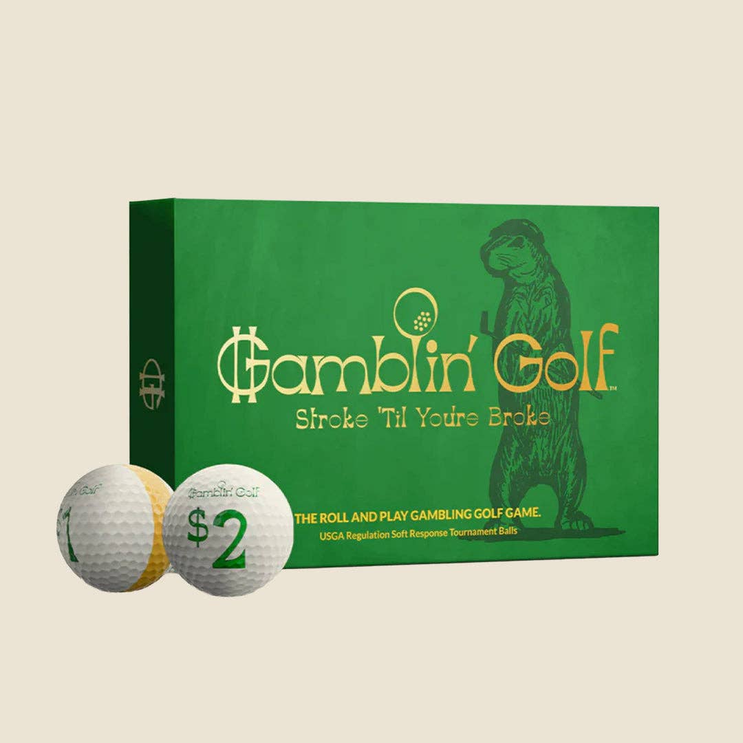 Vintage Gamblin' Golf Balls (12 Pack)