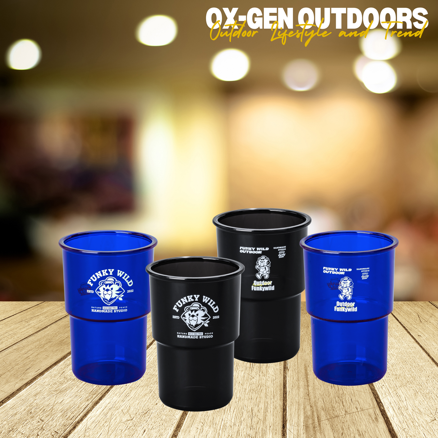 Eco-Friendly AS Resin Camping Cup