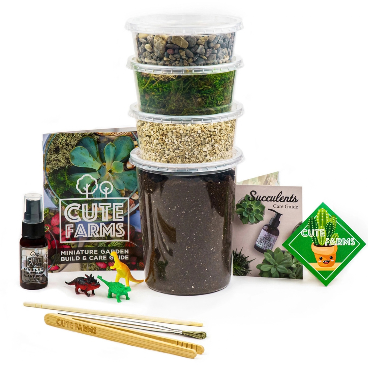 Cute Farms DIY Terrarium Succulent Kit