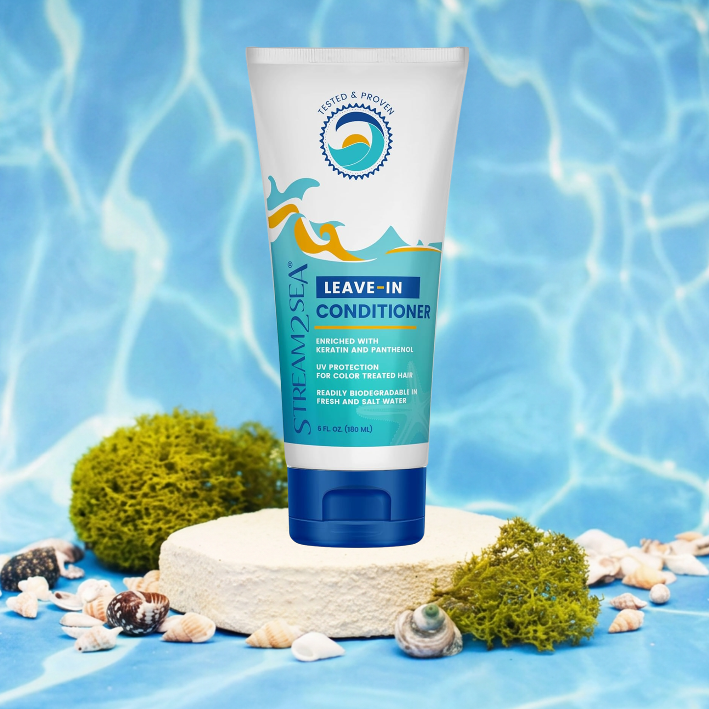 Stream2Sea Leave-in Conditioner | Reef Safe | Detangles | 6 Fl oz