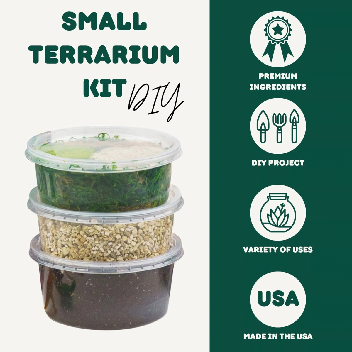 Cute Farms DIY Terrarium Succulent Kit